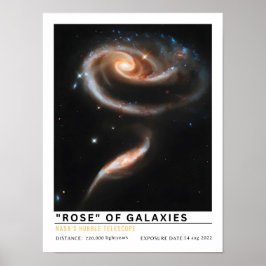 Ros av galaxer Arp 273 rymdutbildning Poster
