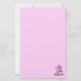 Ros av Sharon Lilja i dalen Rosa brevpapper