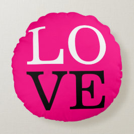 Ros Bakgrund Kärlek Bröllop Rund Kudde