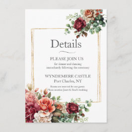 Ros Blommig Eukalyptus Tilläggskort