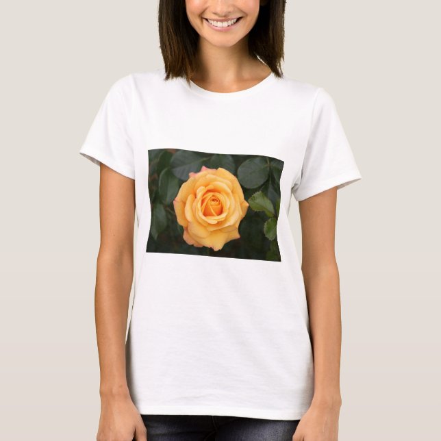 ros blommor blomma kärlek fru kära par tee shirt (Framsida)