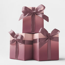 Ros Burgundy och Blush Rosa Ombre Presentpapper