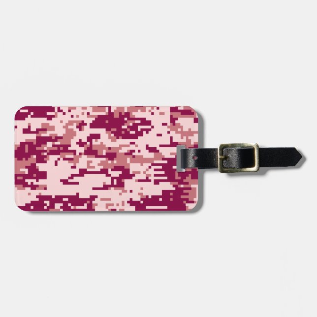 Ros Digital Camouflage Mönster Bagagebricka (Horisontell Framsida)