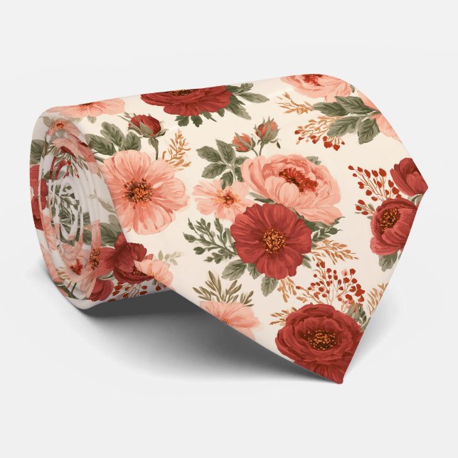 Ros Floral Fars Dag Professionell Slips (Rullad)