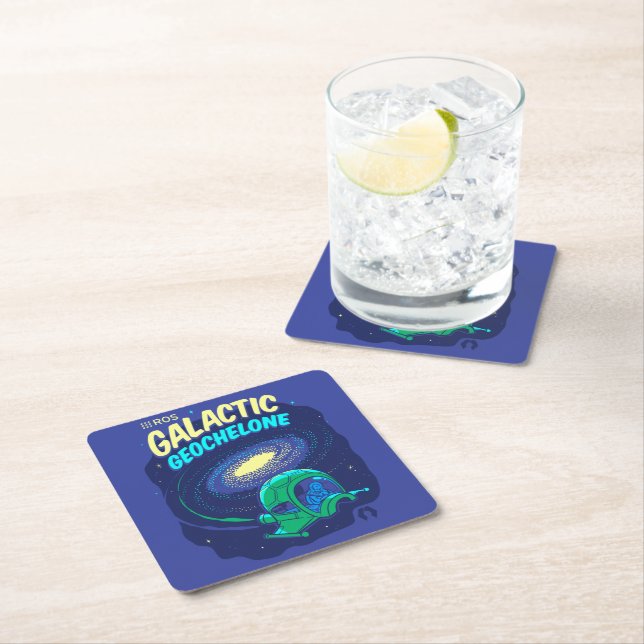 ROS Galactic Geochelone Underlägg Papper Kvadrat (Insitu)