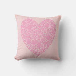 Ros Hjärtan Kudde