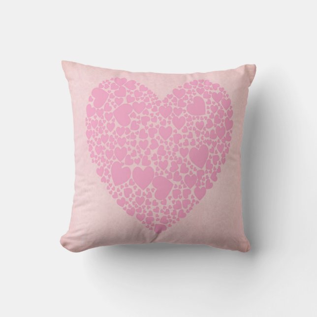 Ros Hjärtan Kudde (Framsida)