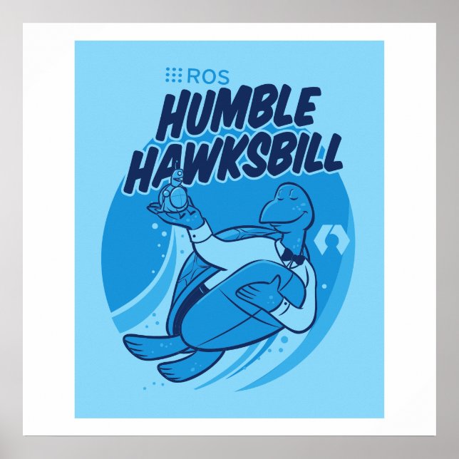 ROS Humble Hawksbill Poster (Framsidan)
