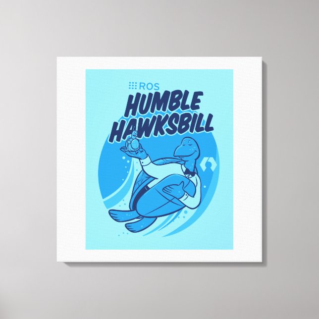 ROS Humble Hawksbill Release Artwork på Canvas (Framsida)