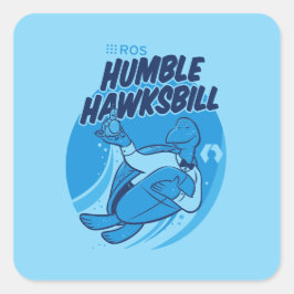 ROS Humble Hawksbill Release Sticker Fyrkantigt Klistermärke