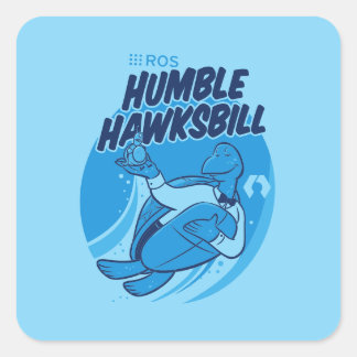 ROS Humble Hawksbill Release Sticker Fyrkantigt Klistermärke