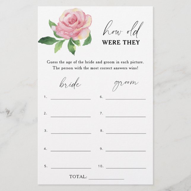 Ros - Hur gamla var de bröllopsspel (Framsida)