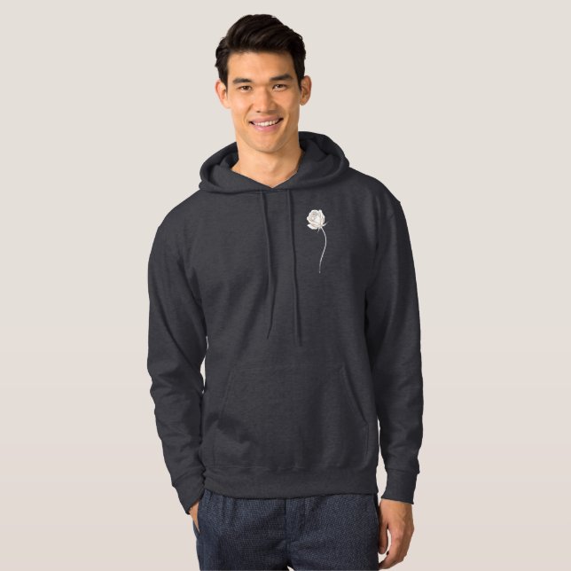 Ros i blom - Födelsedagspresent Hoodie (Hel framsida)
