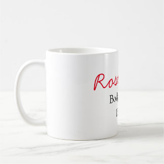 Ros kroppssmör lägg till din text namn anpassad vi kaffemugg