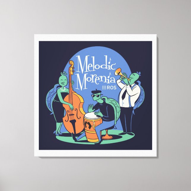 ROS Melodic Morenia Release on Wrapped Canvas (Framsida)