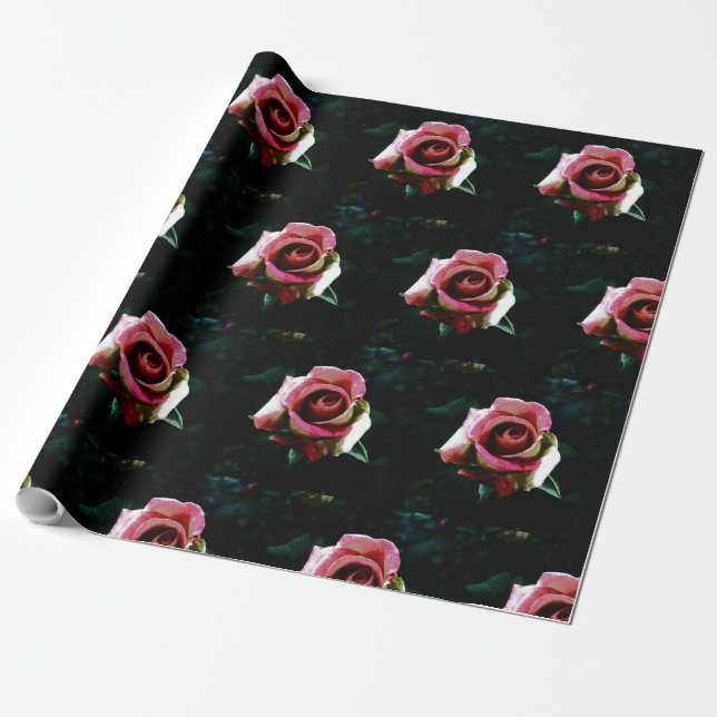 ros presentpapper (Utrullad)