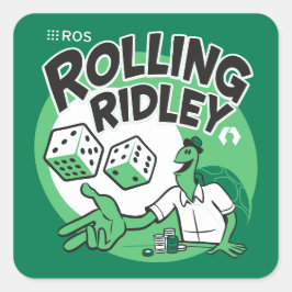 ROS Rolling RIdley Stickers Fyrkantigt Klistermärke