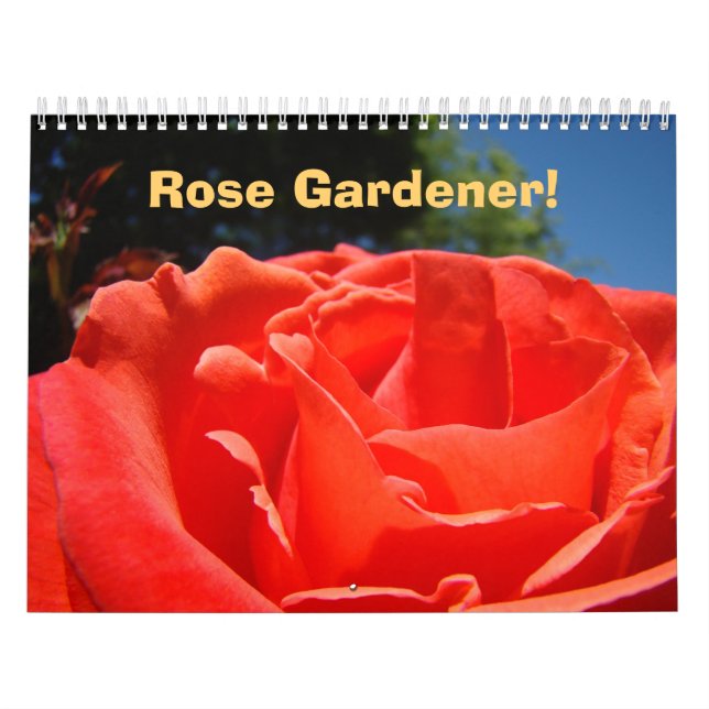 Ros Trädgårdsmästare! Kalender gåvor Rosor Semeste (Omslag)