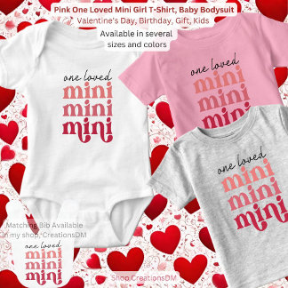 Rosa 1 Loved Mini Girl T-Shirt. T Shirt
