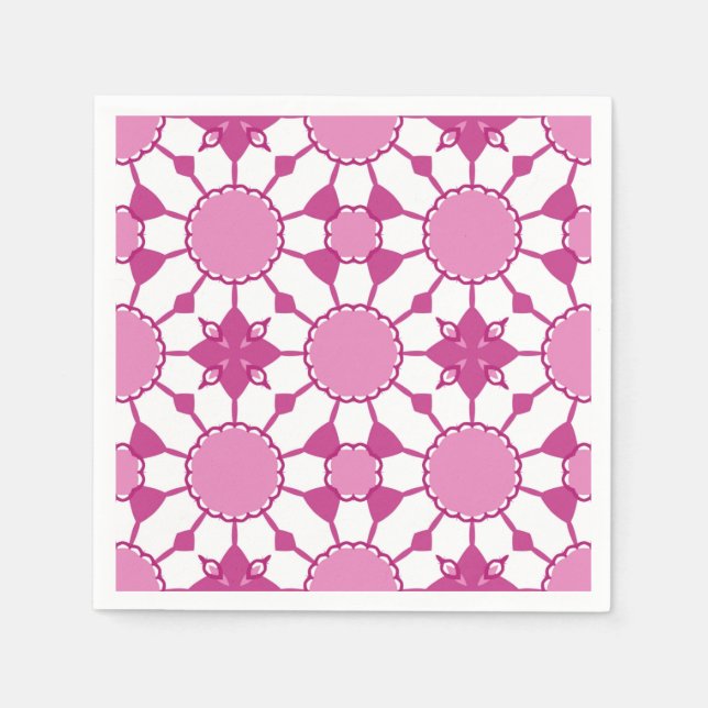 Rosa 1 pappersservett (Framsidan)