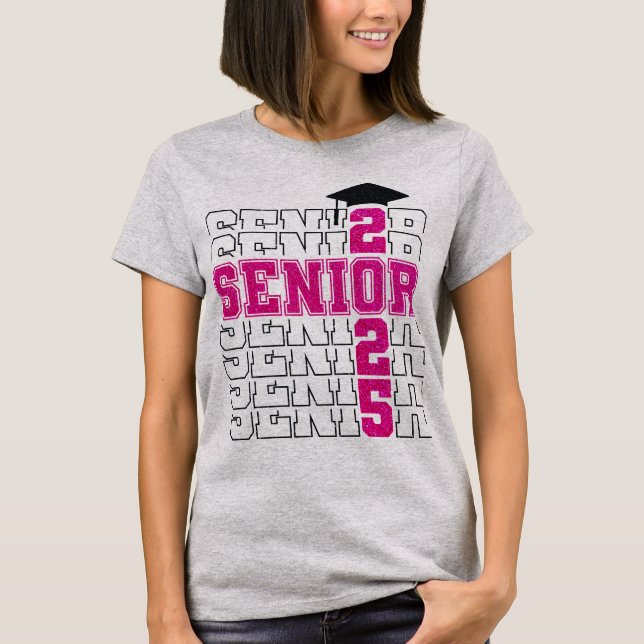 Rosa 2025: Högre Studenten T Shirt (Framsida)