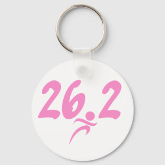 Rosa 26.2 maraton nyckelring