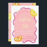 Rosa 30års födelsedag Mexikanska Adios 20:e Party Inbjudningar<br><div class="desc">Du är trettio,  din bakstöt.. det kanske är dags att säga "ADIÓS 20s!" Undviker du den genomsnittliga jubblan? Vi har dig! Fet och smart,  det här inbjudan kommer lätt att klara en 30:e upphettning!</div>
