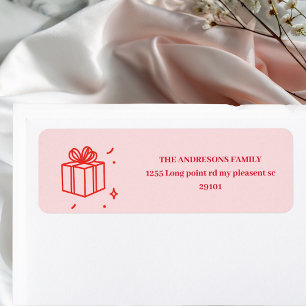 Rosa 30års födelsedag Returetiketter Cheers Returadress Etikett