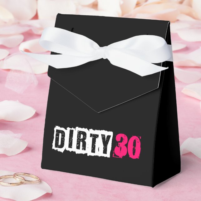 Rosa 30th Dirty Thirtieth Girls Party Presentaskar (Bröllop)