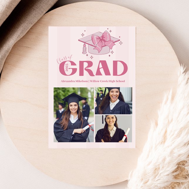 Rosa 3-fotokoquettefält, Studentfest Meddelande (Skapare uppladdad)