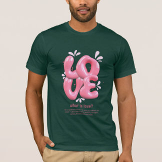Rosa 3D Kallesuppskattning T-shirt-design T Shirt