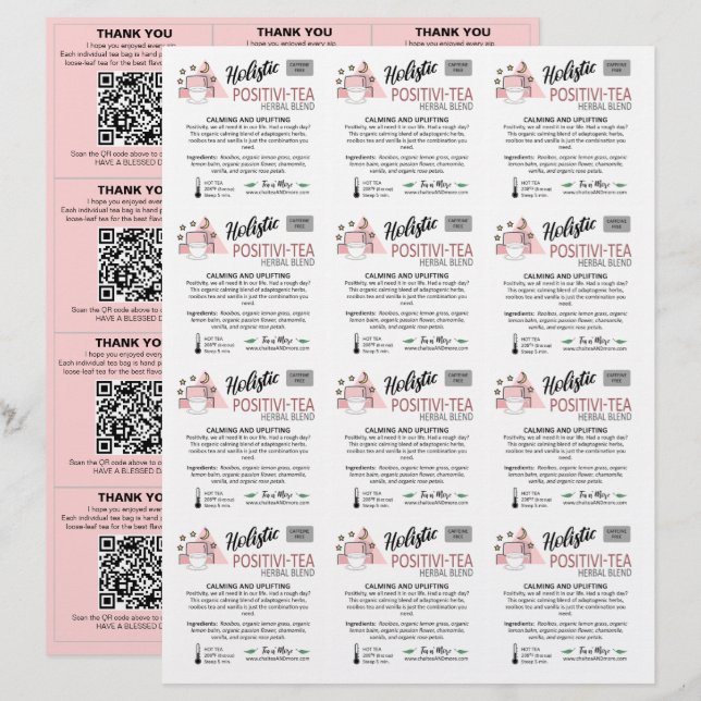 Rosa 3x4 Små fyrkantsprovinfogningar (Fram/baksida)