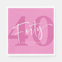 Rosa 40:e 40:e fyrtionde Födelsedagsfesten