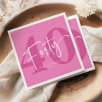 Rosa 40:e 40:e fyrtionde Födelsedagsfesten