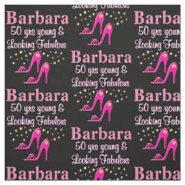 ROSA 50:E BIRTIDAGENS PERSONLIG HÄVDAR FABRIK TYG