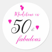 Rosa 50 fantastiska hjärtetypografi 50-årsdagen