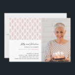 Rosa 50 och Fabulous Art Deco Photo 50-årsdagen Inbjudningar<br><div class="desc">Kan anpassas helt efter dina behov i kostym. © Gorjo Designs. Gade åt dig via Zazzle-plattformen. // Obs! Fotot som används är endast en platshållarbild. Du måste ersätta med ett eget foto innan du beställer/skriver ut. Kontakta mig om du behöver hjälp med detta. // Tittar för matchande artiklar? Annat papper...</div>