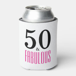 Rosa 50 och Fabulous Typography 50 Birthday