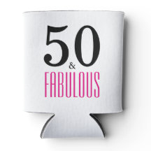 Rosa 50 och Fabulous Typography 50 Birthday