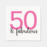 Rosa 50 och Fabulous Womans 50:e Födelsedagsfest