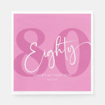 Rosa 80:e åttonde Födelsedagsfesten