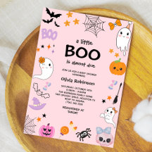Rosa A Little Boo Cute Ghost Halloween Baby Shower