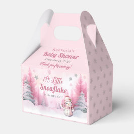 Rosa A Little Snowflake | Snö Girl Baby Shower Presentaskar