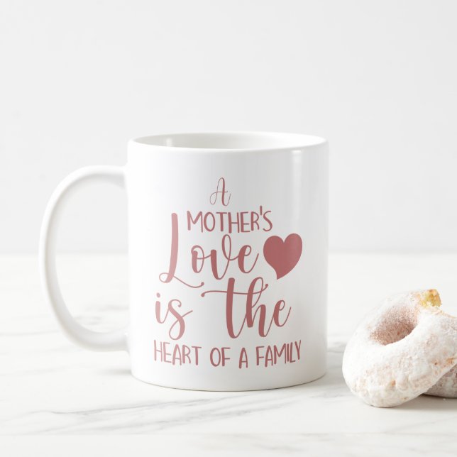 ROSA A MAMMOR KÄRLEK KAFFEMUGG (Med munk)