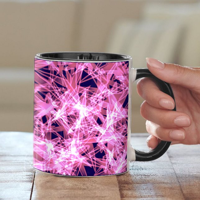 Rosa Abstrakt Art Mugg (Skapare uppladdad)