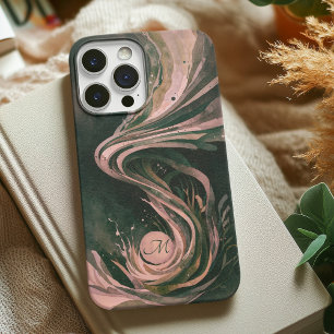 Rosa Abstrakt Art Vatten Swirl Watercolor Canvas