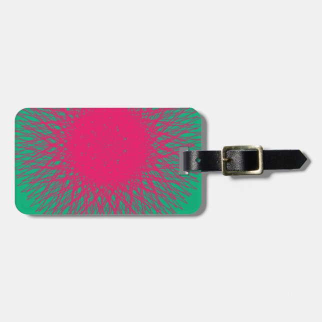 rosa abstrakt bagagebricka (Horisontell Framsida)