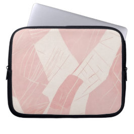 Rosa abstrakt batik laptop fodral