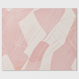 Rosa abstrakt batik presentpapper