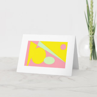 ROSA ABSTRAKT BLANK GREETING CARD TACK KORT